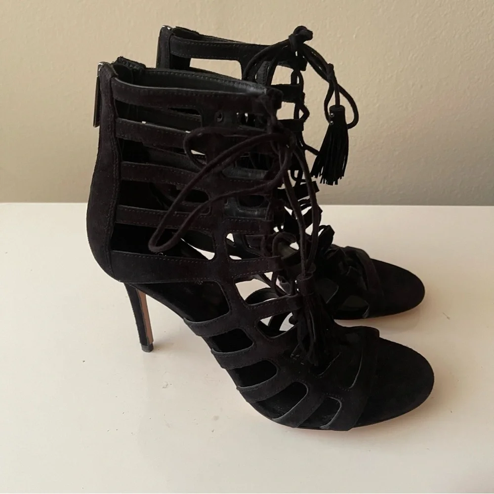 MICHEAL‎ KORS Collection Bardot Suede Stiletto Sandal Size 6.5